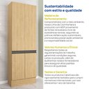 Ver mais imagens de Paneleiro 4 Portas 70cm Nara CabeCasa MadeiraOriginals