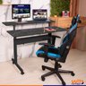 Mesa Ergonômica Dupla Regulável Tampo Portoro Marmorizado Com Rodinhas Wp Connect Mesa Ergonômica Du - 2
