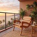 Ver imagem 1 de Poltrona Descanso Madeira Maciça Jardim Varanda Isa