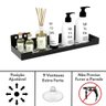 Porta Shampoo Com Ventosa Suporte Banheiro Preto Elg - 7