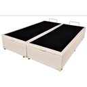 Ver imagem 2 de Cama Box Baú King-size 193x203 Reforçada Fabricação Própria - Corino Bege