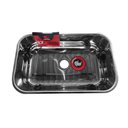 Ver imagem 3 de Cuba Pia Numero 2 Cozinha Inox Robust As Pesada 0,6 56x34x17