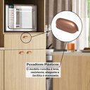 Ver imagem 7 de Paneleiro 70cm 3 Portas 1 Gaveta com Espaço para Micro-ondas Classic Luciane Móveis