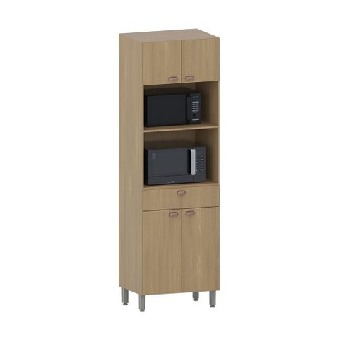 Paneleiro 70cm 3 Portas 1 Gaveta com Espaço para Micro-ondas Classic Luciane Móveis
