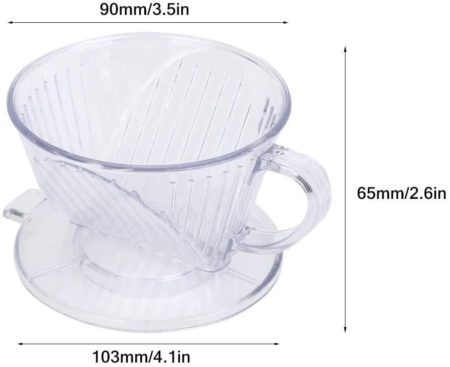 Filtro Para Café de Copo Plástico Transparente Reutilizável - 4