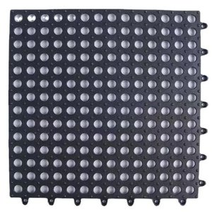 16 Tapete Flexível Antiderrapante 30x30 Box Banheiro Piscina:PRETO