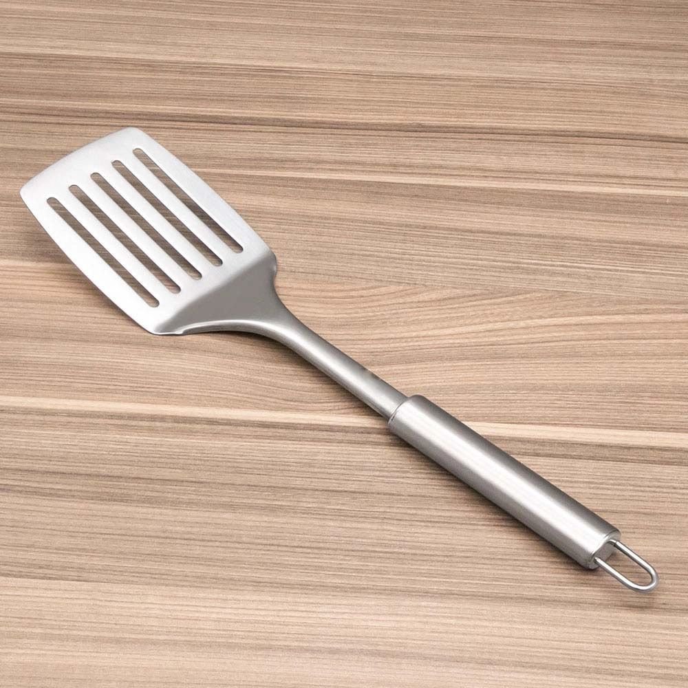 Ver imagem 4 de Espátula em Aço Inox Prata Para Cozinha Chapa Ovo Hamburguer