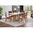 Ver imagem 2 de Mesa Jantar Natali 160 6 Cadeiras Milla Plus Caramelo - Henn