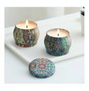 Ver imagem 3 de Vela Atomatica Pote Decorativos Vintages Cera de Coco 90 Gr Vignolla Bamboo