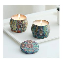 Vela Atomatica Pote Decorativos Vintages Cera de Coco 90 Gr Vignolla Bamboo - 3