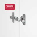Ver imagem 5 de Armário Multiuso Davi 2 Portas 4 Prateleiras MDP 50cm Branco