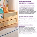Ver imagem 4 de Kit Grades de Proteção Madeira Maciça e Rattan Magna Kids Casatema MadeiraOriginals Marrom/Mel