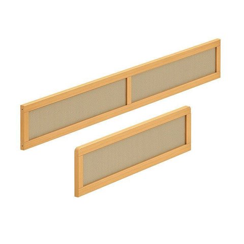 Kit Grades de Proteção Madeira Maciça e Rattan Magna Kids Casatema MadeiraOriginals Marrom/Mel