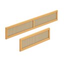 Ver imagem 1 de Kit Grades de Proteção Madeira Maciça e Rattan Magna Kids Casatema MadeiraOriginals Marrom/Mel