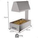 Ver imagem 3 de Conservador de Fritura Elétrico Metalcubas em Inox 2,5kg 220v Mcf01cg