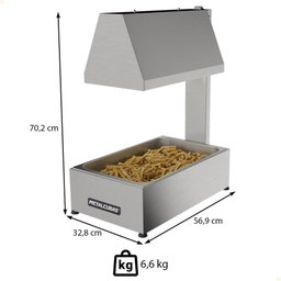 Conservador de Fritura Elétrico Metalcubas em Inox 2,5kg 220v Mcf01cg - 3