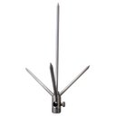 Ver imagem 1 de Captor Franklin 1 Descida 300mm 4 Pontas Latão