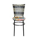 Ver imagem 2 de 6 Cadeiras para Cozinha Preta Hawai Cappuccino Premium Assento Floral Cor:happy Hour