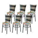 Ver imagem 1 de 6 Cadeiras para Cozinha Preta Hawai Cappuccino Premium Assento Floral Cor:happy Hour