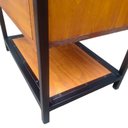 Ver imagem 5 de Mesa de Cabeceira Estilo Industrial - 2 Gavetas e 1 Prateleira - Ferro Preto Eletrostático e Madeira