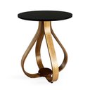 Ver imagem 1 de Mesa Lateral De Canto Pés Cebola 70x50cm Preto