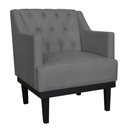 Ver imagem 1 de Poltrona Decorativa Clássica Capitonê Suede - para Sala Quarto Escritório Confortável e Elegante