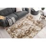 Tapete Luxuoso 2,00 X 1,40M Pelo Alto Bege Rajado - 2