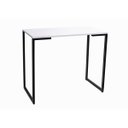 Ver imagem 5 de Escrivaninha Mesa Escritório com Banco Slim 90cm Industrial Yescasa Branco E Preto