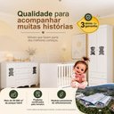 Ver mais imagens de Quarto de Bebê Completo com Berço Americano 3 em 1 Flor Multimóveis MP4918 Branco
