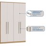 Guarda-roupa Modulado 4 Portas Elegance - 9