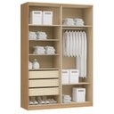 Ver imagem 7 de Guarda-Roupa Modulado 4 Portas Elegance Marrom/Angelin/Blanc
