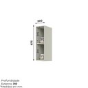 Ver imagem 2 de Aéreo Nicho Decorativo 20cm Fineze C664 Duna Cristal - Henn