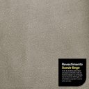 Ver imagem 5 de Kit 2 Poltronas e 1 Namoradeira Aisha Orgânica Suede Bege