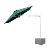 Ombrelone Lateral Verde - 3,00m de Diâmetro - em Alumínio - Base Cachepô - Persianet - 3