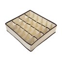 Ver imagem 1 de Organizador de Calcinhas Bege para até 24 Peças 34 x 31 x 9 Centímetros - OR61800 - Ordene