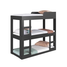 Cama Treliche Infantil 195cm X 184,5cm com Escada Lateral Cor:grafite - 2