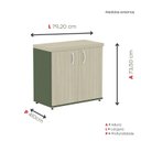 Ver imagem 4 de Armário para Escritório 2 Portas com Chave