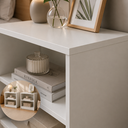 Ver imagem 5 de Kit 02 Mesas de Cabeceira Moderna com Prateleira em MDF Branco - Pea Móveis