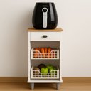 Ver imagem 1 de Fruteira 2 Cestos 1 Gaveta Aurora 79cm X 36cm X 33cm