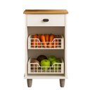 Ver imagem 2 de Fruteira 2 Cestos 1 Gaveta Aurora 79cm X 36cm X 33cm