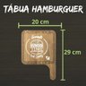 Kit 30 Tábua De Hambúrguer Frios Rústica Maciça Cabo Longo - 4