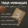 Kit 30 Tábua De Hambúrguer Frios Rústica Maciça Cabo Longo - 2