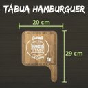 Ver imagem 4 de Kit 30 Tábua de Hambúrguer Frios Rústica Maciça Cabo Longo