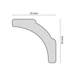 Roda Teto A5 Perfil de Poliestireno Homestar - 4