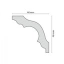 Ver imagem 3 de Roda Teto K50 Perfil de Poliestireno Branco Homestar