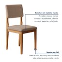 Ver imagem 6 de Kit 8 Cadeiras para Sala de Jantar com Pés em Madeira Maciça Carol