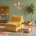 Ver imagem 1 de Poltrona Reclinável Sync Kappesberg 90cm Boucle Mostarda