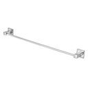 Ver imagem 1 de Porta Toalha Barra Quadrado Cromado Metal Inox Banheiro