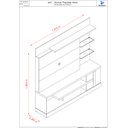 Ver imagem 3 de Estante Alan para TV de até 55 polegadas - NATURALE/ OFF WHITE - Madetec