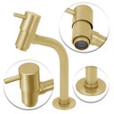 Ver imagem 2 de Torneira Link Lavatório/banheiro Dourado Gold Mesa Metal 1/4